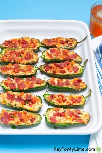 Keto Air Fryer Jalapeno Poppers Stuffed with Cream Cheese and Herbs ...